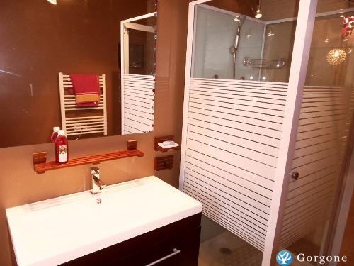 La salle deau : douche  jets et sche-serviettes