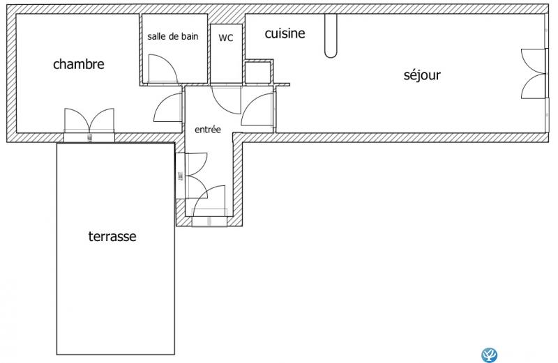 Photo n°9 de :Les Armateurs.  appartement T2  50m du Sillon, proche Intra-muros. Place de parking et terrasse privatives